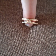 Swarovski Ring goldfarben mit Strass, mehrreihig, Größe 54 (17,2 mm Ø) Swarovski Ring price