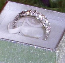 100% EdelStahl MEMORY BAND RING*STERNENREGEN*Swarovski*Strass*Gr.17,18,19,20,21 Swarovski Ring price