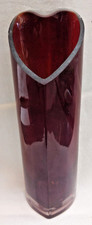 Glasvase rot in Herzform, Höhe 16cm Vase price