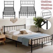 90-160cm Metallbett Bettgestell Bettrahmen Liegegestell Einzelbett Doppelbett DE Bettgestell price