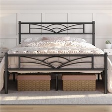 Metallbett Einzelbett Bettgestell Singlebett Gästebett Bettrahmen mit Lattenrost Bettgestell price