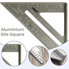 7" Aluminium Set Vierkant Dreieck, Dach, Sparren & Zimmerei Winkel Vierkant Lineal Set Square price