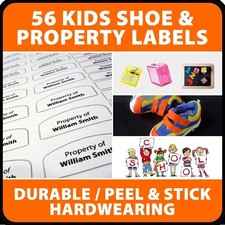 56 BACK TO SCHOOL NAME LABEL PACK - SHOE, PEEL & KICK School Label price