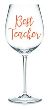 Bester Lehrer Vinyl Aufkleber Sticker Etikett für Glas, Tassen, Flasche, Schule Danke School Label price