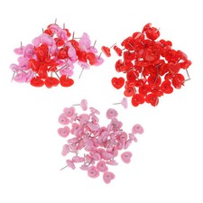 50 Stück Herzform Stecknadeln Zeichenstifte Büro Daumenklammern Markierungsnadeln Pins & Thumbtacks price