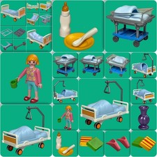 Playmobil 6660 Krankenzimmer mit Babybett Ersatzteile zum Auswählen #PM179 Babyzimmer Nachttisch price