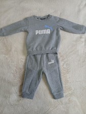 Original Puma Baby Trainingsanzug Grau – Gr. 68 – Sehr guter Zustand Baby-Training Hosen price