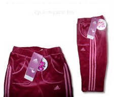 ADIDAS AdiGirl Mädchen Velours Baby Trainingshose Jogginghose Gr.62/68/80 Baby-Training Hosen price
