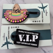 Luggage Tag Fiesta und V.I.P. Label Suitcase Kofferanhänger Suitcase / Luggage price