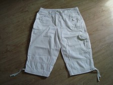 Damen Bermuda Gargo Capri kurze Shorts Outdoor Stoff Taschen Hose weiß Gr. 40 Shorts & Capri (Outdoor) price
