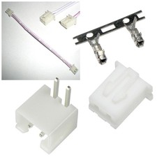 mini Stecker Buchse Verbindungskabel RM 2,54mm 2 polig connector Steck-Verbinder Connector price