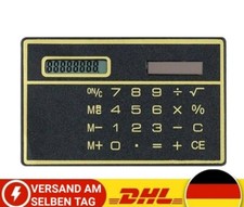 Ultradünn Kreditkarte Solar Power Taschenrechner Mini Slim Rechner Schwarz NEU Taschenrechner price
