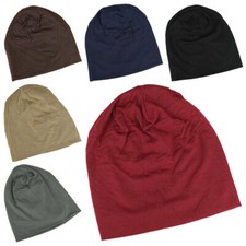 Weiche Damen Herren Jersey Mütze Beanie Slouch 2-lagig Unisex dehnbar Sport 985 Herren-Jersey price