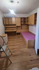 Schlafzimmermöbel-Set Holz Hellbraun/Lila Bett Schreibtisch Schrank Kommode mod… Schlafzimmer-Set price