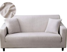 Elastische Sofabezüge Stretch Schonbezug Waschbar Spannbett Couchbezug + Kissenbezug Sofa & Couch Cover price