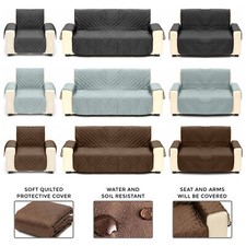Sofabezüge Gesteppt Überwurf Waschbar Anti Rutsch Bezug Couch Möbel Schoner Haustier Sofa & Couch Cover price