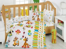 Baby Bettwäsche Set Spielplatz Türkis 100x150 cm 100% Baumwolle Baby & Kids' Zimmer-Set price