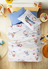 Baby Bettwäsche Set Seaman Blau 100x150 cm 100% Baumwolle Ranforce Baby & Kids' Zimmer-Set price