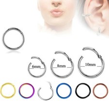 CLICKER SEPTUM PIERCING HELIX RING SCHARNIER OHR SEGMENT TRAGUS LIPPE OHRRING Herren-Ring price