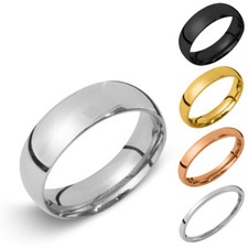 Ring aus Edelstahl Partnerringe Damenring Herrenring rose gold silber schwarz Herren-Ring price