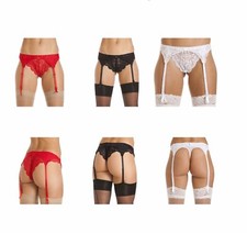 Lux schmaler Spitzen Satin Rücken Straps Strumpfgürtel mit Elasthan für Strümpfe Garter Belt price