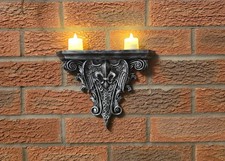 Geflügelte Fleur-de-Lys Wandkonsole - Heraldik Gothic Regal Console Möbel price