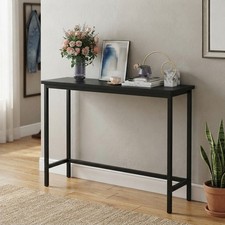 Bambus Konsolentisch 100cm schmal Eingangsbereich Sofa Foyer Tisch schwarz Indoor Console Möbel price