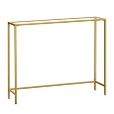 VASAGLE Konsolentisch, Eingang 20 x 100 x 80 cm, hellgold + transparent Console Möbel price
