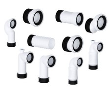 Viva WC WC Pfannenverbinder 4" (110 mm) versetzt, flexibel, biegbar, gerade, Schwanenhals Toilet Adapter price