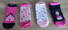 4 Paar Mädchen Sneakersocken 4er-Pack  GR.23-26 NEU Mädchen-Socken price