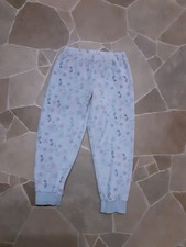 Schlafhose Frottee Mädchen hellblau mit Muster Gr.110 Mädchen-Pyjama price