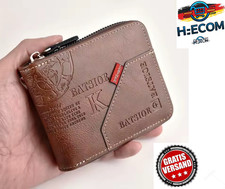 Herren Geldbörse PU Leder Retro Kurzformat mit Münzfach Kartenclip RFID Unisex Geldbörse price