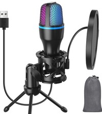 USB-Mikrofon für Computer/PC Gaming - Einsteiger Kondensatormikrofon mit Nierencharakteristik Computer Microphone price