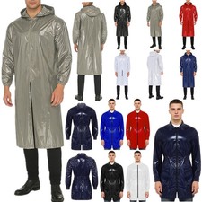 DE Herren Wasserdicht Regenjacke Arbeitsmantel Regenmantel Jacke Outdoor Outfit Herren-Regenmantel price