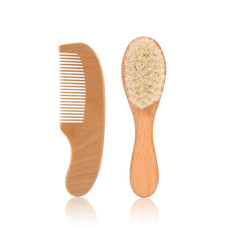 2-teiliges Kamm- und Bürstenset Babypflege Buchenholzbürste und Kammset TG183 Baby-Care Set price