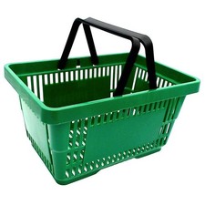 VK023= 1 Einkaufskörbe grün mit 2 Griffe Einkaufskorb Tragekorb Top Verkaufskorb Korb price