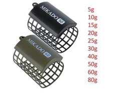 Mikado Feeder Korb Metall Futterkorb rund offen bleifreies Gewicht schwarz/olive Korb price