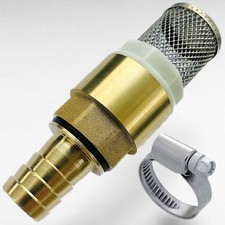Fußventil Rückschlagventil Filterkorb Saugkorb Edelstahl Schlauchtülle Schelle Korb price