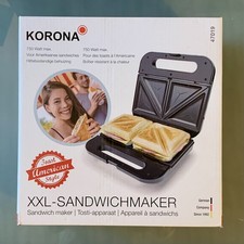 KORONA XXL Sandwich Maker - Antihaftbeschichtung - NEU und UNBENUTZT Sandwich Makers price