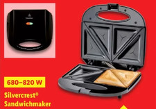 SilverCrest Sandwich Maker "SSWM 820 A1" / Sandwich Toast Waffeln / 820 Watt Sandwich Makers price