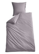 Bettwäsche Set »Berlin« Microsatin Bettbezug BxL 135x200 cm Grau Bettwäsche-Set price