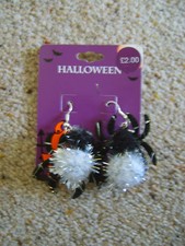 Damen Mädchen Spinne Ohrringe Ohrringe Halloween Kostüm Accessoire Costume Earrings price