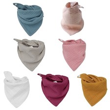 Baby Infant Cotton Bib Newborn Solid Color Triangular Scarf Feeding Saliva Tow Feeding Bib price