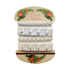 Marianne Design Blumenbänder - Weiß & Cremeweiß JU0925 Ribbons price