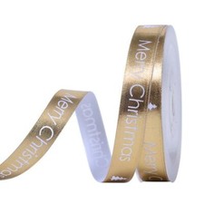 Buddly Crafts Satinband 16 mm foliert Frohe Weihnachten 2 m Ribbons price