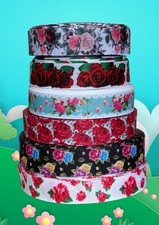 ROSEN DESIGNS BÄNDER - 22 mm BREIT - Meterware Ribbons price