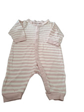 Nr.83 Baby Mädchen Pyjama Schlafanzug Rosa/Weiss gr.50/56 Baby-Pyjama price