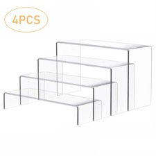 4 X Etagen Acryl Display Stand Riser Plexiglas Einzelhandel Buch Holder / Stand price