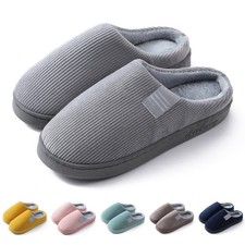 Damen Warme Hausschuhe Memory Foam Plüsch Pantoffeln Herren Slippers Rutschfeste Herren-Slippers price