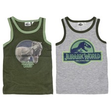 Jurassic World Unterhemden 2er Pack 98-128 Jungen Tanktop Unterwäsche Shirt Kind Jungen-Tank Top / Unterhemd price